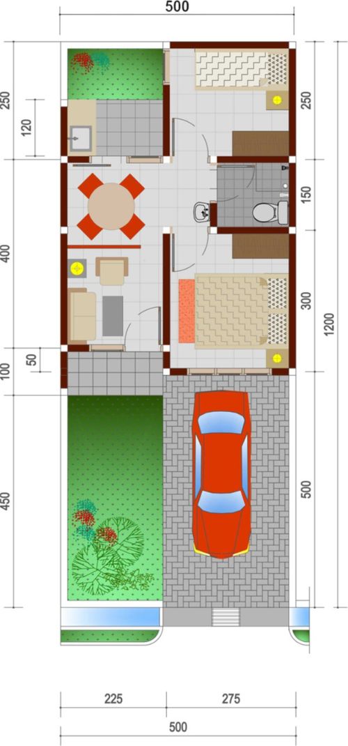 foto denah rumah tipe 30/60- T4 perumahan PURI MELIA GARDEN