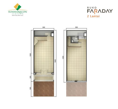 foto denah rumah tipe 2 Lantai perumahan Ruko Faraday