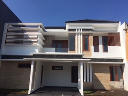 foto tampak rumah tipe Orchid perumahan Ndalem Andaru Banteng