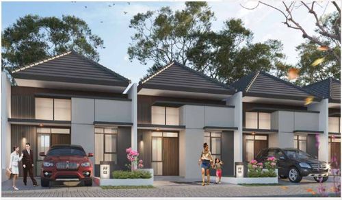 foto tampak rumah tipe C perumahan METLAND CILEUNGSI SEKTOR VI-REVISI