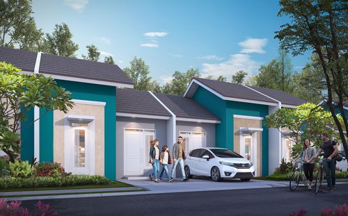 foto tampak rumah tipe Lotus 1 (17-Des-21) perumahan CitraIndah City