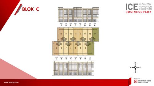 foto denah rumah tipe C perumahan RUKO ICE BUSINESS PARK