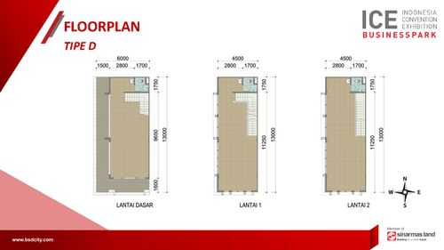foto denah rumah tipe D perumahan RUKO ICE BUSINESS PARK
