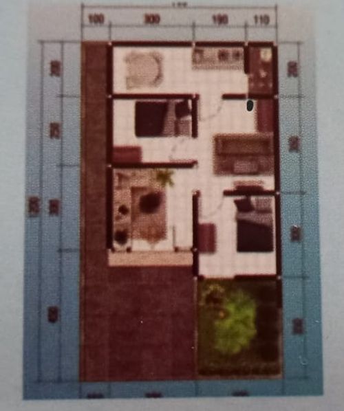 foto denah rumah tipe 36 perumahan BAROKAH RESIDENCE