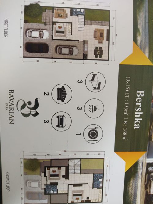 foto denah rumah tipe Bershka perumahan PERUM GREENLAND TAHAP 2