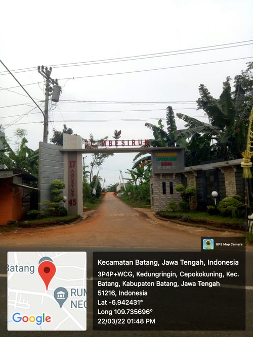 foto gerbang perumahan GAIA VILLAGE BATANG