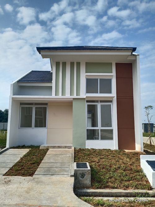 foto tampak rumah tipe NIGELLA D perumahan CLUSTER BENOA