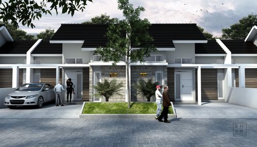 foto tampak rumah tipe 45 B perumahan GREEN SYUHADA