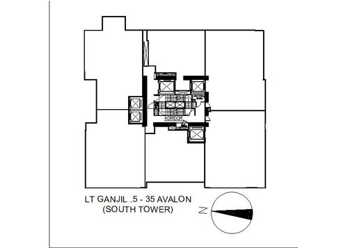 foto denah rumah tipe Avalon 3 BR perumahan Casa Grande Residence