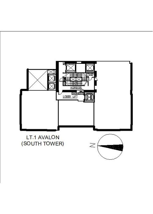 foto denah rumah tipe Avalon 1 BR perumahan Casa Grande Residence