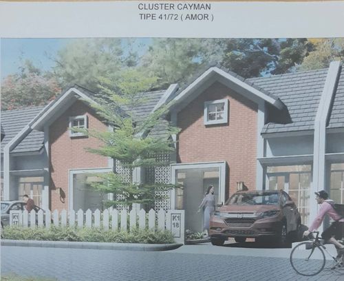 foto tampak rumah tipe Cayman Amor 41/72 perumahan La Palma Grande