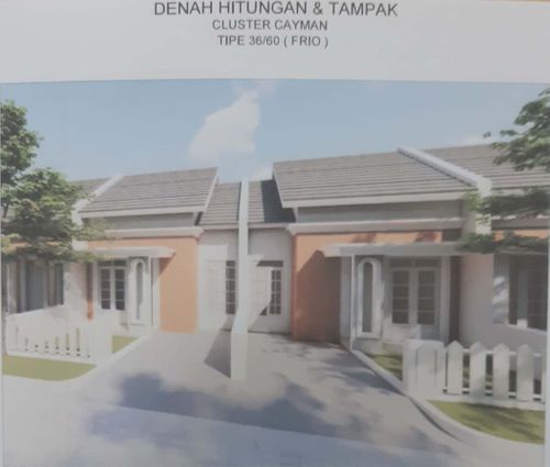 foto tampak rumah tipe CAYMAN FRIO 36/60 perumahan La Palma Grande