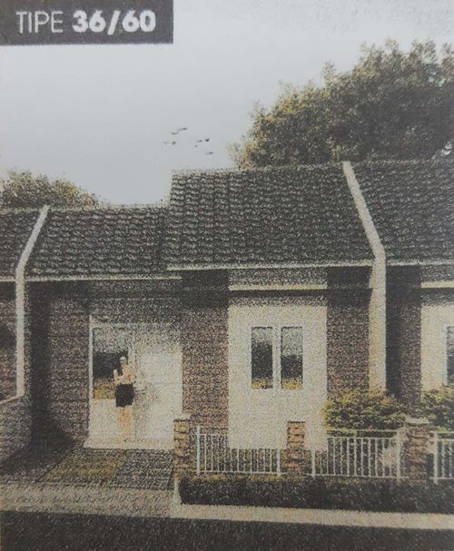 foto tampak rumah tipe DE 1 36/60 perumahan La Palma Grande