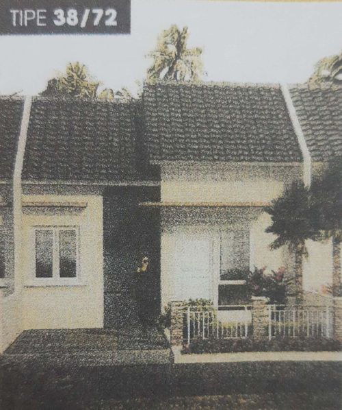 foto tampak rumah tipe DE 2 38/72 perumahan La Palma Grande