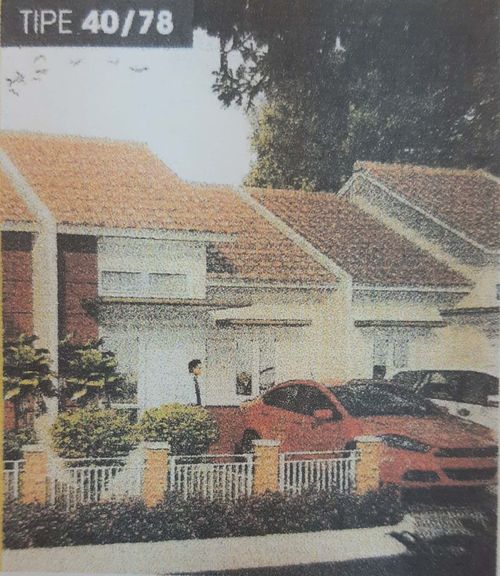 foto tampak rumah tipe DE 3 40/78 perumahan La Palma Grande