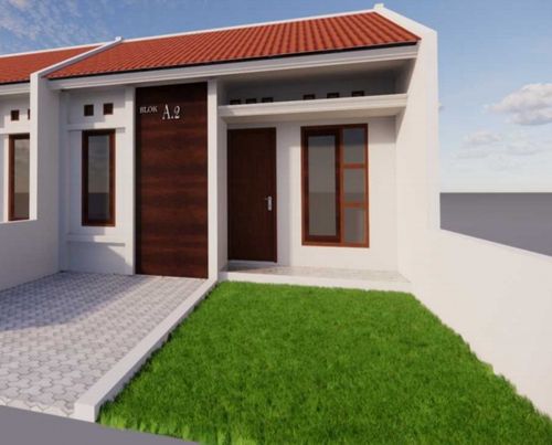 foto tampak rumah tipe 36 perumahan BUKIT MITRA MAS