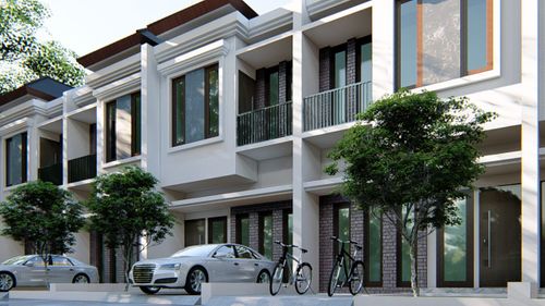 foto tampak rumah tipe 45/69 perumahan BAMBU KUNING RESIDENCE