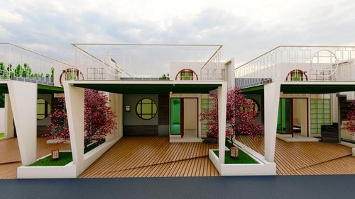 foto tampak rumah tipe 36/79 perumahan Kyoto Green Resort