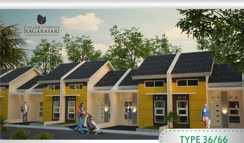 foto tampak rumah tipe 36/66 perumahan D VILLAGE RESIDENCE NAGARASARI