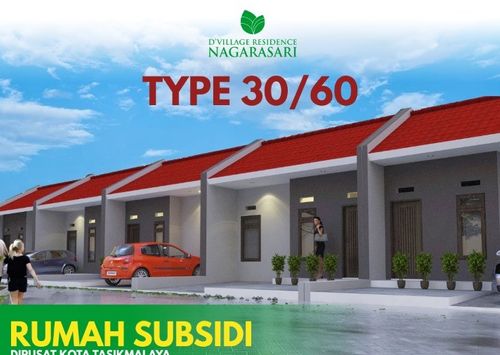 foto tampak rumah tipe 30/60 perumahan D VILLAGE RESIDENCE NAGARASARI