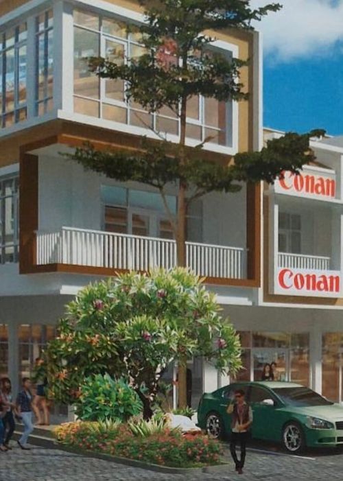 foto tampak rumah tipe STANDART 4X15 perumahan CBD PALM 2