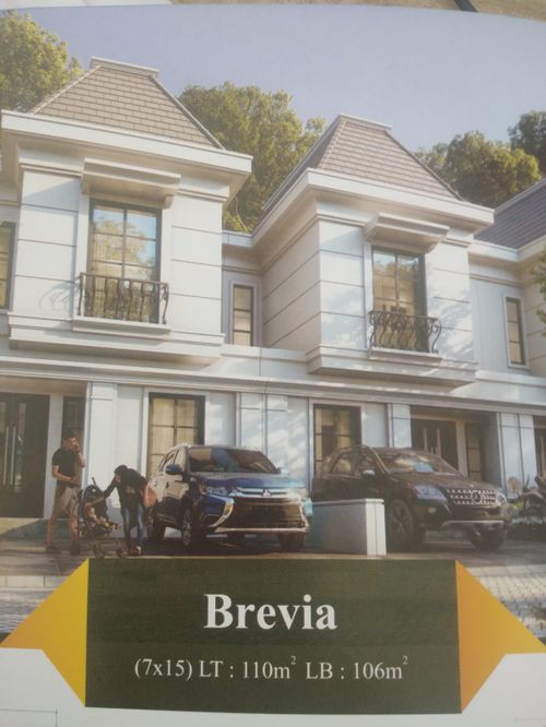 foto tampak rumah tipe Brevia perumahan PERUM GREENLAND TAHAP 2