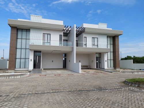 foto tampak rumah tipe Diamond Boulevard perumahan Grand Permata Banjarbaru