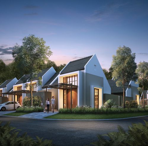 foto tampak rumah tipe MAROON HOOK (2022) perumahan GRAND SUNRISE