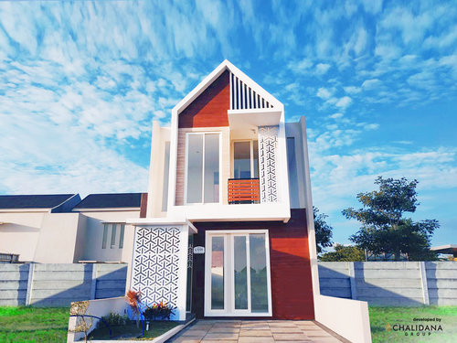 foto tampak rumah tipe NIYATA perumahan SAFIRA GARDEN