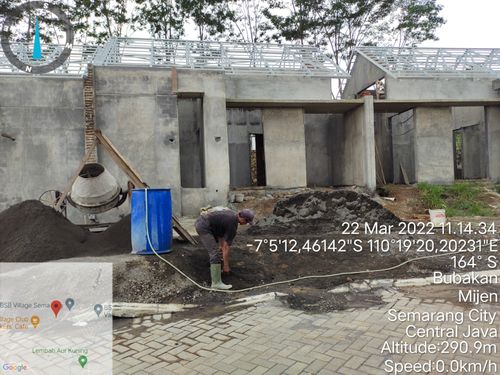 foto tampak rumah tipe Mahoni 36 perumahan BSB Village Lokka Kayon