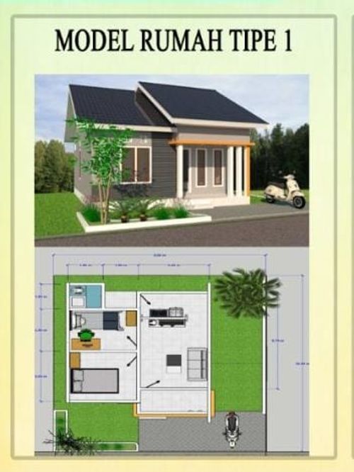 foto denah rumah tipe 1 perumahan VILLA ANNISA RESIDENCE