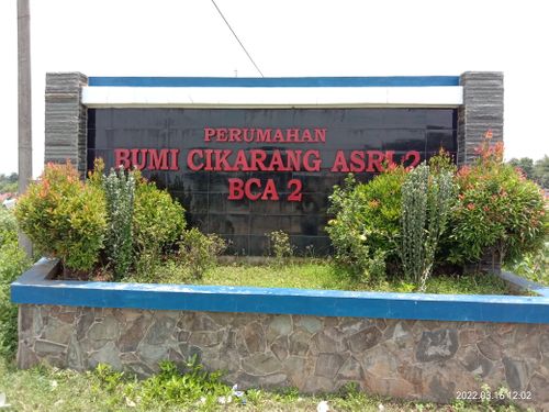 foto gerbang perumahan BUMI CIKARANG ASRI 2 TAHAP 2