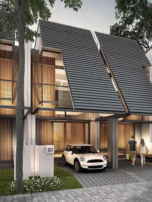 foto tampak rumah tipe i15 no 2 perumahan Fleekhauz R