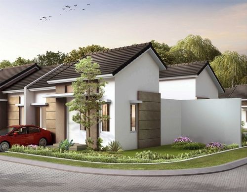 foto tampak rumah tipe 37/83 perumahan TERA DAMAI
