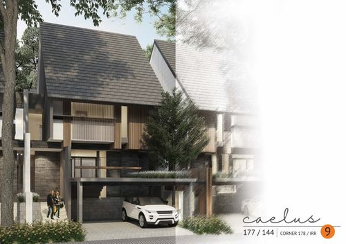 foto tampak rumah tipe Caelus D9/3 perumahan Caelus