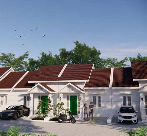 foto tampak rumah tipe 37 perumahan GAIA VILLAGE BATANG