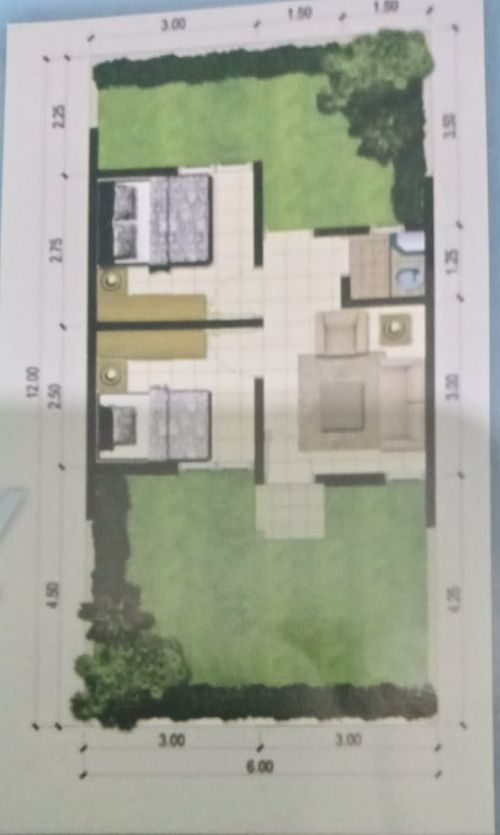 foto denah rumah tipe Subsidi perumahan Graha Zainah Regency