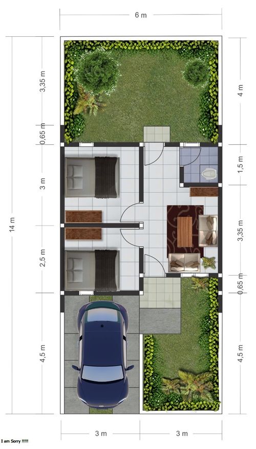 foto denah rumah tipe 32/102 (288.790.000) perumahan BUMI TAMALANREA PERMAI
