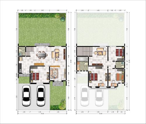 foto denah rumah tipe INDIRA perumahan SAFIRA GARDEN