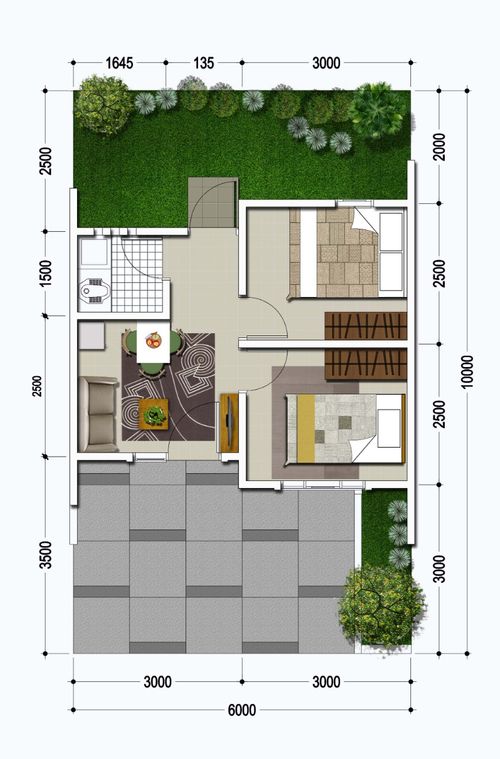 foto denah rumah tipe VIOLETTE perumahan CITRAGRAND GALESONG CITY LAVANYA