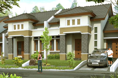 foto tampak rumah tipe Falsa perumahan PERUMAHAN ARALIA, IFOLIA, HARMONI KOTA HARAPAN INDAH