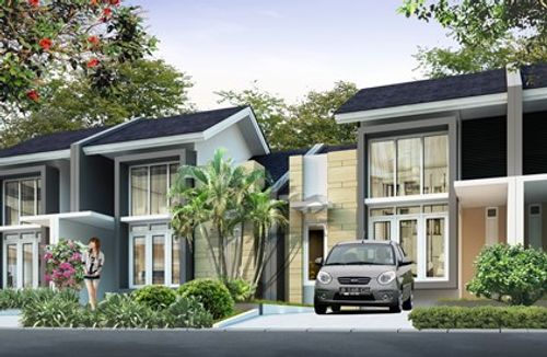 foto tampak rumah tipe CHOPIN-43 perumahan BUKIT DAGO