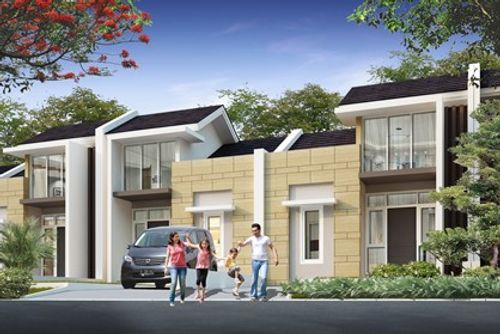 foto tampak rumah tipe BEETHOVEN-60 perumahan BUKIT DAGO