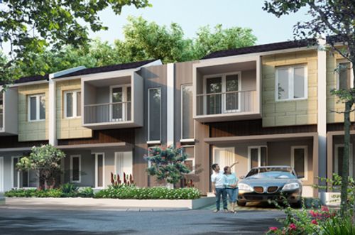 foto tampak rumah tipe MOZART-75 perumahan BUKIT DAGO