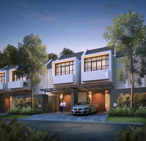 foto tampak rumah tipe VIOLET STD 72 (2022) perumahan GRAND SUNRISE