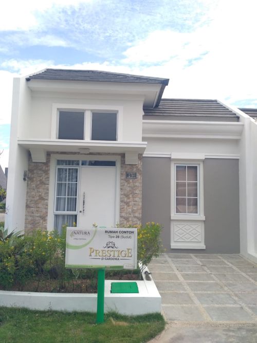 foto tampak rumah tipe NF8-0020 perumahan SERPONG NATURA CITY