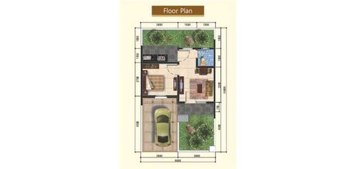 foto denah rumah tipe NF8-0020 perumahan SERPONG NATURA CITY