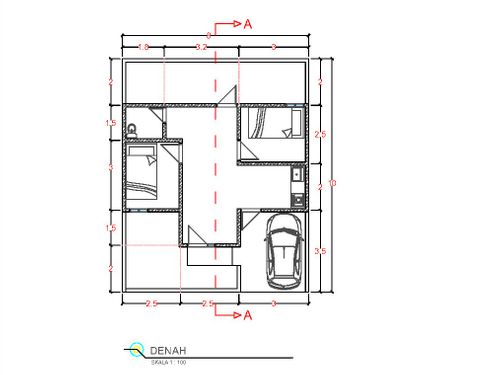 foto denah rumah tipe 36 perumahan PERUMAHAN CITY GARDEN ASRI