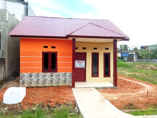foto tampak rumah tipe 36 perumahan pondok kharisma permai