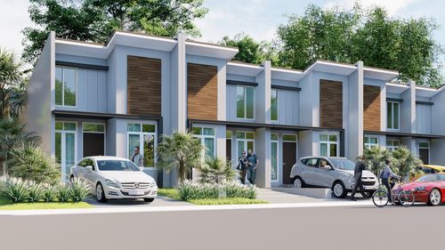 foto tampak rumah tipe Hook 31/138 perumahan Royal Sentraland